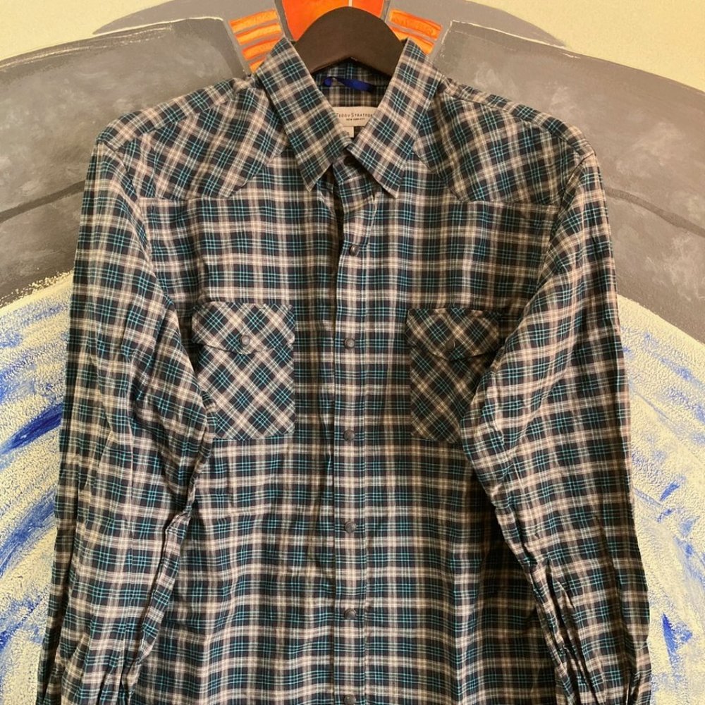 Teddy Stratford Snap Plaid Shirt